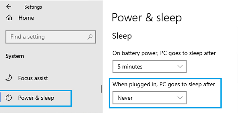 Cách tắt Sleep Mode trên Windows