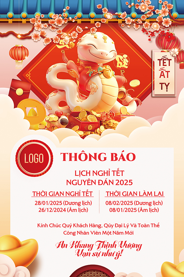 Chúc mừng năm mới 2025, Xin mời tải về bộ ảnh Lịch Vạn Niên Ất Tỵ phong cách Kawaii Cutie