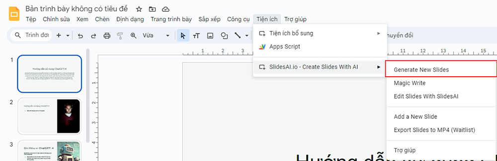 Sử Dụng ChatGPT Để Tạo Slideshow Thuyết Trình Chỉ Trong Vài Click, Miễn Phí 100%