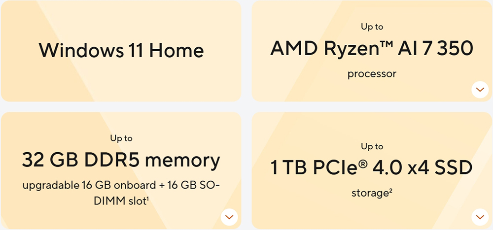 Laptop ASUS Vivobook 16 M1607KA AMD Ryzen AI 7